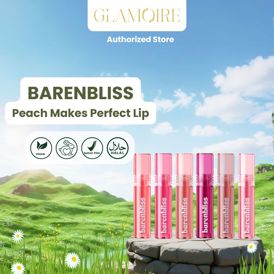 BNB barenbliss Peach Makes Perfect Lip Tint Korea Lip Gloss (24H Moisturizing) Lip Tint yang Ringan Tahan hingga 12 Jam